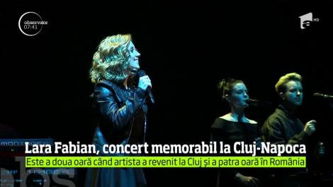 Lara Fabian a susţinut un concert memorabil la Cluj Napoca