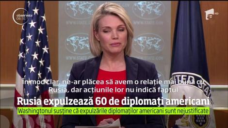 Rusia va expulza 60 de diplomaţi americani