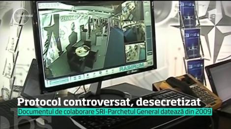 Protocolul dintre Serviciul Român de Informaţii şi Parchetul General a fost desecretizat