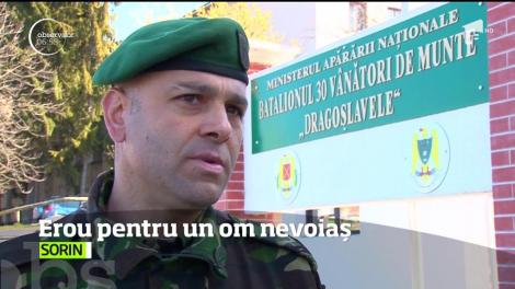 Un militar din Argeş, eroul unui om nevoiaş!