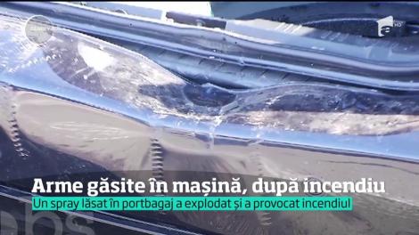 Un deodorant uitat în portbagaj a provocat un incendiu, într-un bolid parcat în Piaţa Victoriei