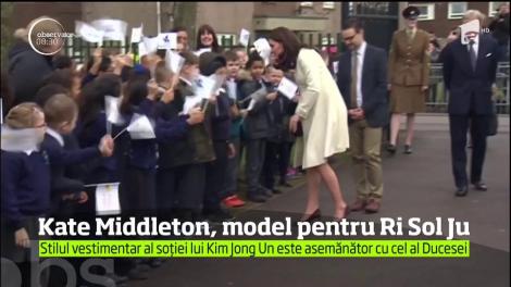 Soţia lui Kim Jon Un o copiază pe Kate Middleton