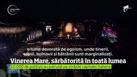 Procesiune impresionantă la Ierusalim pe Drumul Crucii în Vinerea Mare a Paştelui Catolic
