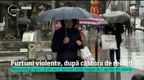 Furtuni violente, după căldură de record