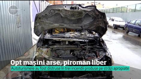 Un piroman a incendiat opt maşini, în sectorul 1 al Bucureştiului!