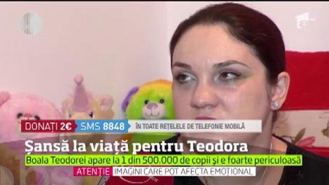 Vreau să ajut! Teodora s-a născut cu o boală rară