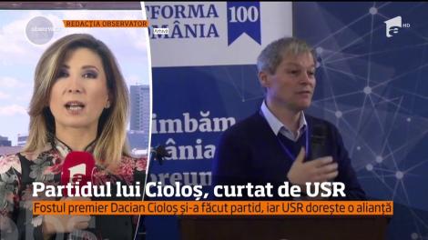 Partidul lui Dacian Cioloş, curtat de USR