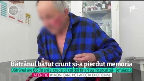 Bătrânul atacat de cei doi huligani din Braşov şi-a pierdut memoria