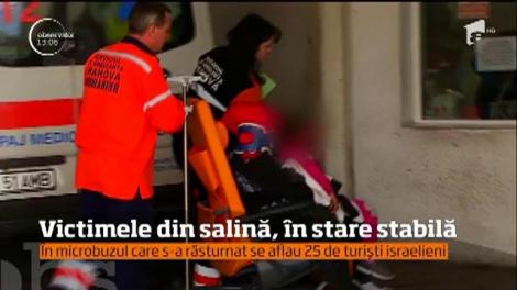 Turiştii israelieni răniţi după ce microbuzul în care se aflau s-a răsturnat, în stare stabilă