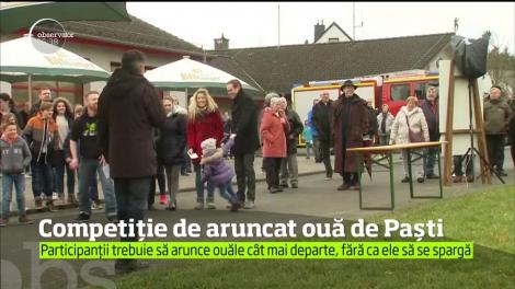 Locuitorii unei orăşel din vestul Germaniei, în loc să mănânce ouăle de paşte, le-au folosit pe post de proiectile