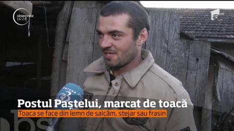 În Postul Paştelui, la biserici, în mănăstiri şi la ţară, există o tradiţie care se respectă cu sfinţenie: bătutul toacei!