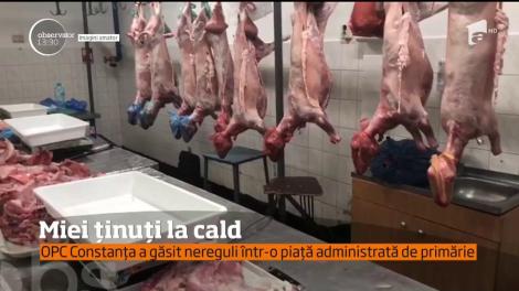 Carne de miel ținută la cald! Inspectorii de la Protecţia Consumatorului au găsit nereguli grave Constanţa