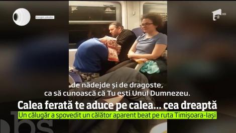 De sărbători, CFR pare să ofere servicii complete pentru călătorii care vor să ajungă la destinaţie nu doar rapid, ci şi împăcaţi cu Dumnezeu