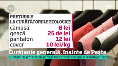 Marea curăţenie de Paşte este pe ultima sută. Curăţătoriile abia fac faţă comenzilor