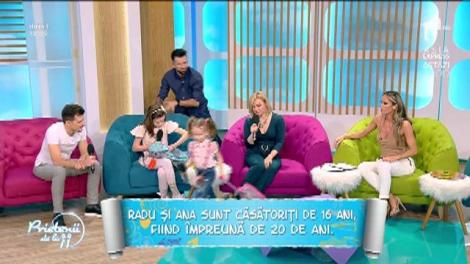 Radu Sîrbu, ex O-Zone, și soția sa, Ana, căsătoriți de 16 ani, au trei copii