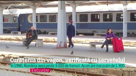 Ministerul Transporturilor visează vagoane curate ca lacrima