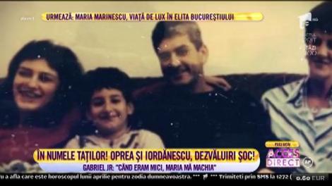 Gabriel Oprea Junior, fiul fostului vicepremier, şi Maria Iordănescu, dezvăluiri incendiare despre familie