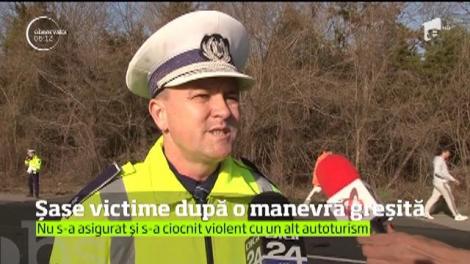 Şase oameni au văzut moartea cu ochii pe un drum din Constanţa