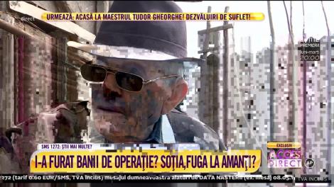 Acuzată de soţul octogenar că i-a furat banii strânşi pentru operaţia de cataractă