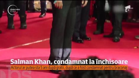 Veste bombă de la Bollywood. Actorul Salman Khan a fost condamnat la cinci ani de închisoare pentru braconaj!