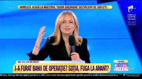 Iubire cu amanţi, pe banii de operaţie furaţi de la soţul ei?