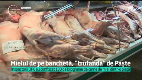 Mielul de pe banchetă, "trufanda" de Paşte