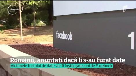 Datele personale a peste 100.000 de români, FURATE de Facebook. Lista cu cei afectaţi, făcută publică!
