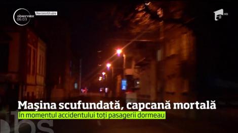 Mașina scufundată, capcană mortală pentru nouă suflete