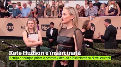 Kate Hudson aşteaptă cel de-al treilea copil
