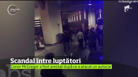 Conor McGregor a fost eliberat după ce a atacat autocarul &icirc;n care se aflau alţi luptători din UFC
