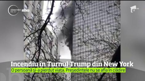 Incendiu în Turnul Trump din New York! O persoană a decedat