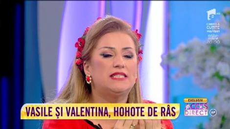 Vasile Muraru şi Valentina Fătu, super scenetă de teatru în platoul de la Acces Direct