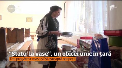 "Statu' la vase", un obicei unic în țară realizat în comuna Şugag, judeţul Alba