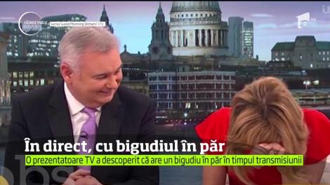 VIDEO VIRAL. Riscul meseriei de prezentatoare TV, mai amuzant decât crezi: "Nu ştiam de ce mă mănâncă pielea pe cap"