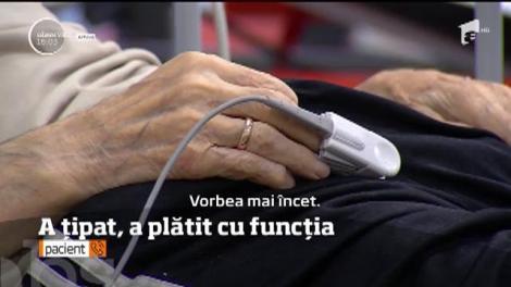 Asistentă-şefă de la Spitalul Judeţean Oradea, destituită după ce a ţipat la mai mulţi pacienţi