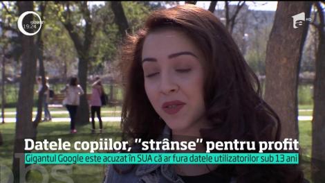 Google, acuzat de colectarea ilegală a informaţiilor utilizatorilor sub 13 ani