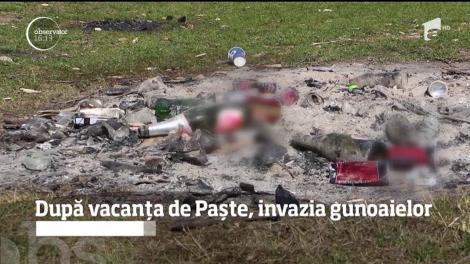 După minivacanţa de Paște, mormane de gunoi! Turiștii au încălcat cele mai elementare reguli