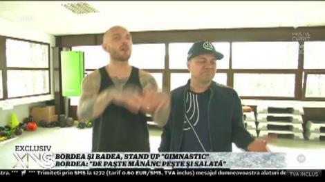 Cătălin Bordea și Dan Badea, stand up "gimnastic": "De Paște, mănânc pește și salată"