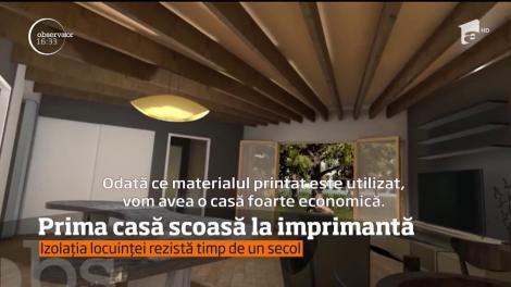Prima casă scoasă la imprimantă