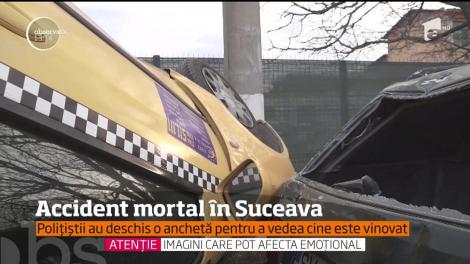 Tragedie în comuna suceveană Şchei. Un taxi a fost izbit violent de un TIR