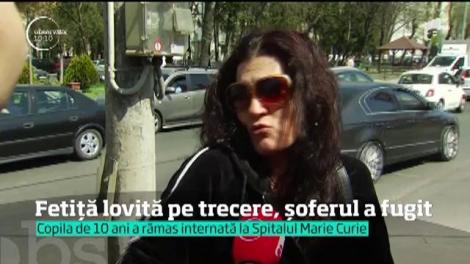 Este alertă în Capitală. O fetiță a fost lovită pe trecerea de pietoni, șoferul a fugit