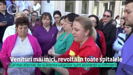 Salarii mai mici, revoltă în toate spitalele
