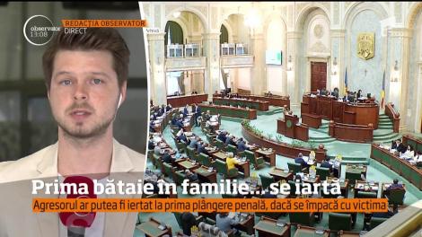Prima bătaie nu se pune. Senatul a adoptat o lege prin care agresorii ar putea scăpa nepedepsiţi la prima agresiune