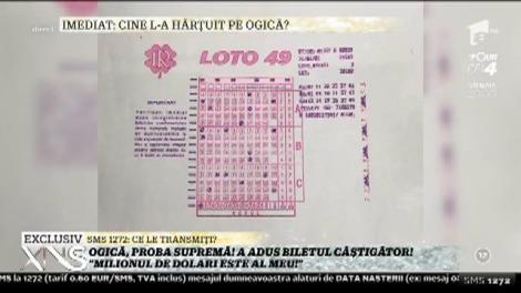 Ogică, proba supremă! A adus biletul câștigător: "Milionul de dolari este al meu"