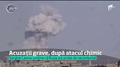 Rusia acuză Marea Britanie că a înscenat atacul chimic din Siria!