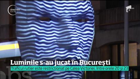 Bucureştiul a devenit capitala luminii! Artişti din 11 ţări vor face spectacol în fiecare seară, până la sfârşitul săptămânii