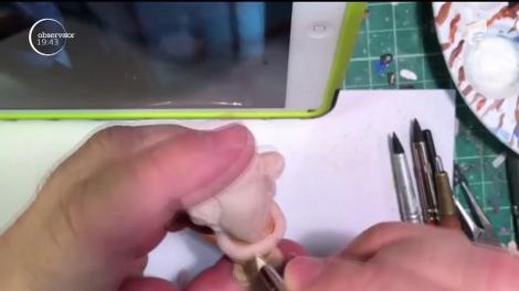 Artă în coji de alune și migdale