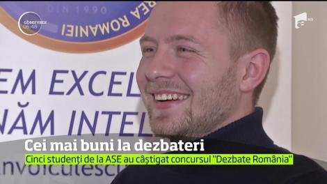 Cinci studenți de la ASE au câștigat concursul ”Dezbate România”