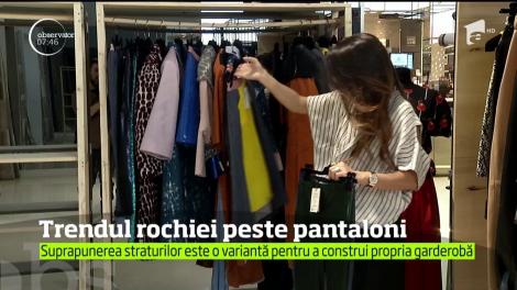 Rochia peste pantaloni, secretul unui look extravagant în această primăvară