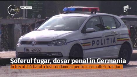 Şoferul care a fugit după ce a lovit o fetiţă pe o trecere de pietoni are pe numele său deschise mai multe dosare de cercetare penală, pentru zeci de infracţiuni